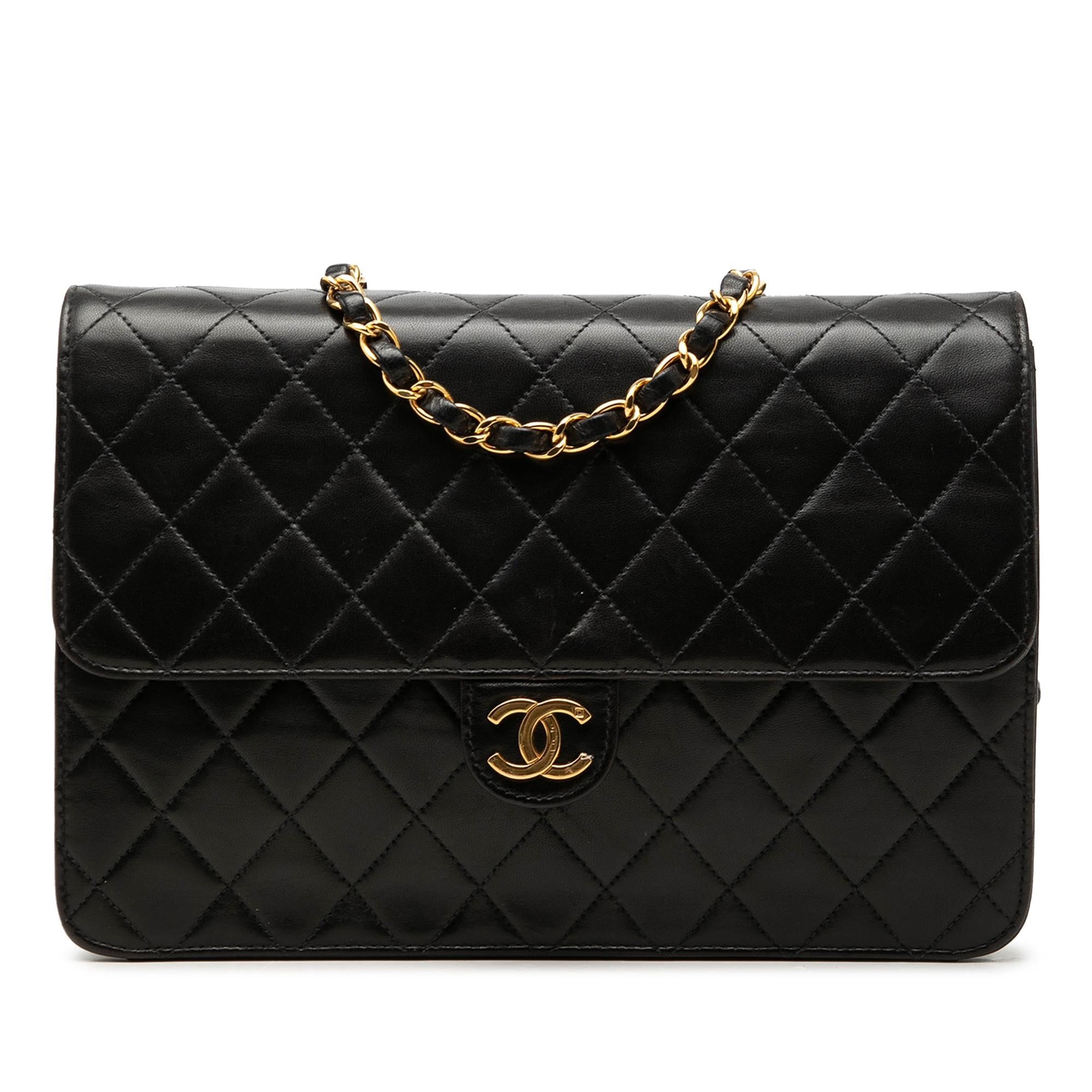 Chanel CC Quilted Lambskin Single Flap