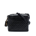 Chanel CC Quilted Lambskin Twisted Strap Crossbody