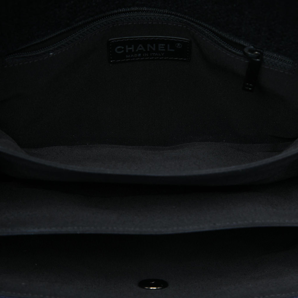 Chanel CC Quilted Tweed Accordion Flap