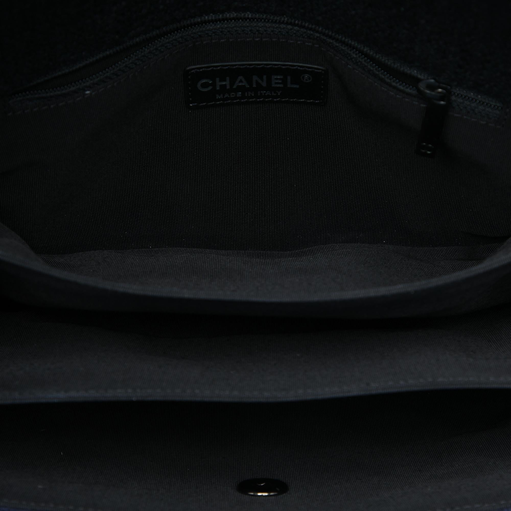 Chanel CC Quilted Tweed Accordion Flap