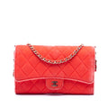 Chanel CC Quilted Velvet Single Flap