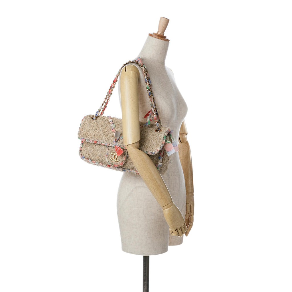 Chanel CC Straw Country Flap (SHG-LDVjxm)