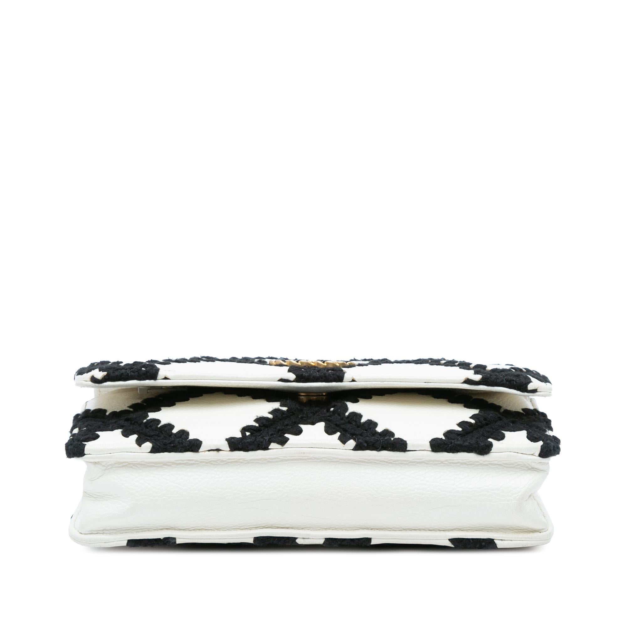Chanel Calfskin Crochet 19 Wallet On Chain