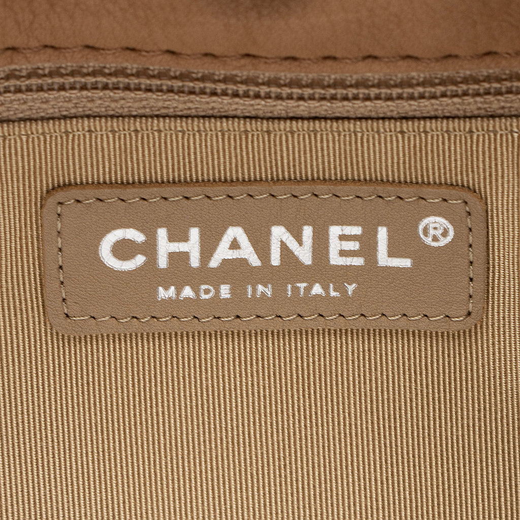 Chanel Calfskin Stitched Double Zip Hobo