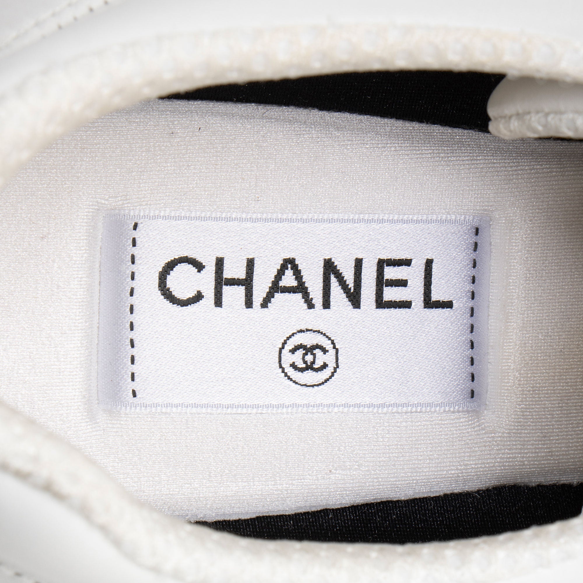 Chanel Calfskin Suede Logo Sneakers - Size 9.5 / 39.5