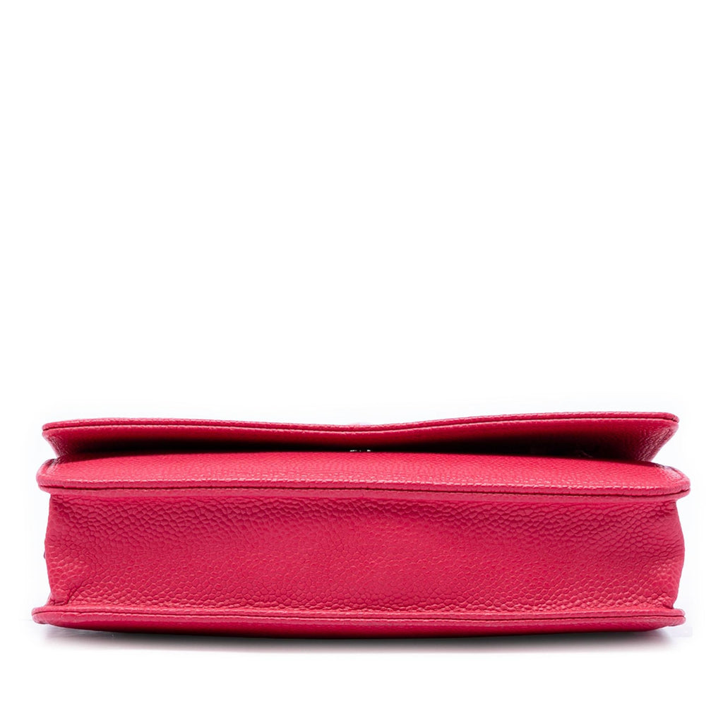 Chanel Caviar Bicolor CC Wallet On Chain