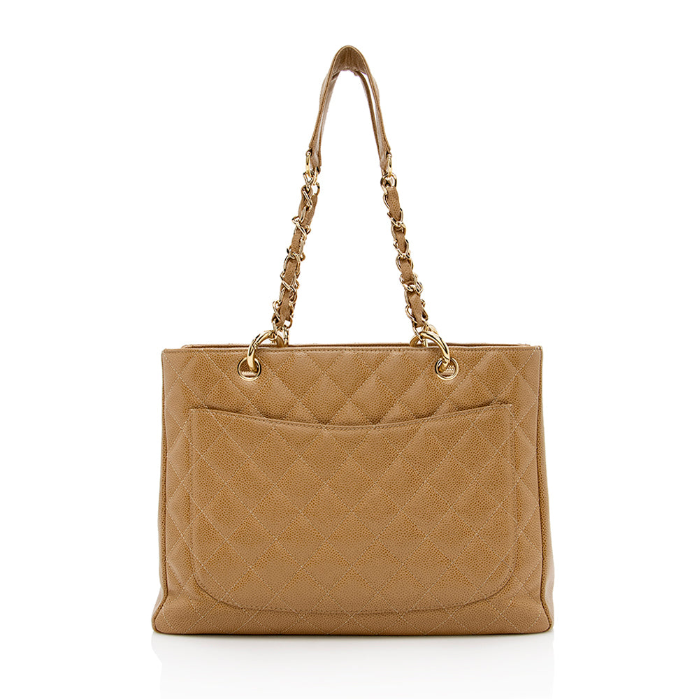 Chanel Caviar Leather Grand Shopping Tote (SHF-16617)