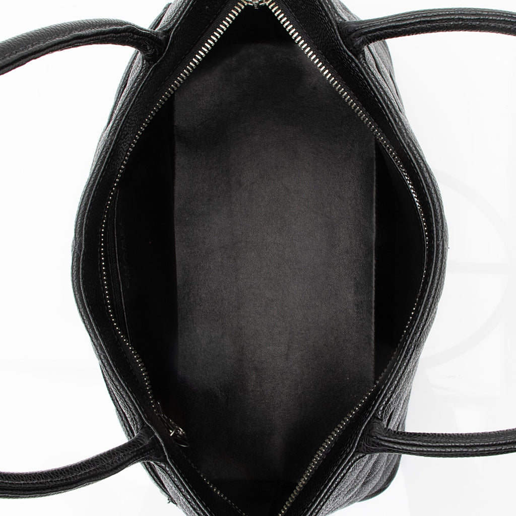 Chanel Caviar Leather Medallion Tote (SHF-23125)