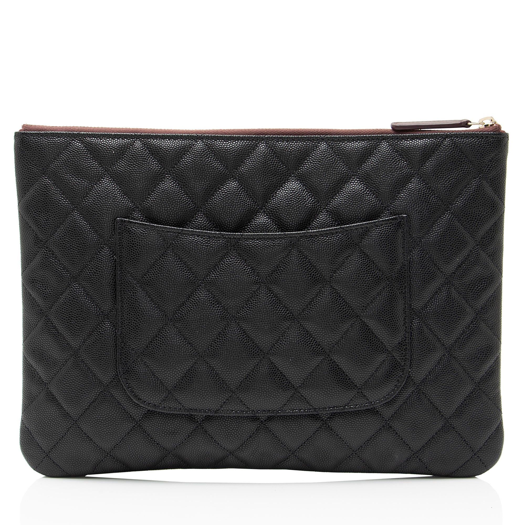 Chanel Caviar Leather Classic Zipped Pouch