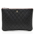 Chanel Caviar Leather Classic Zipped Pouch