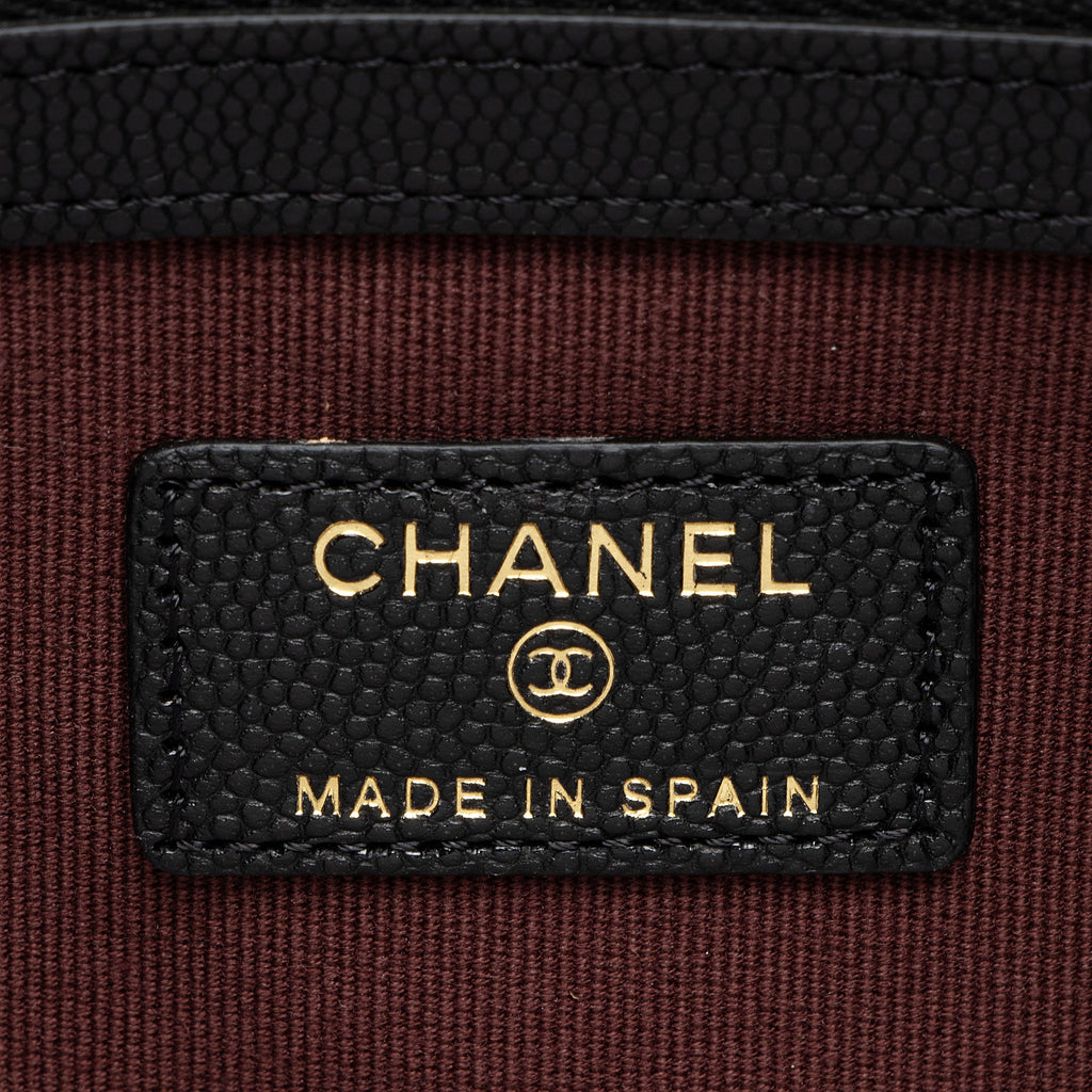 Chanel Caviar Leather Classic Zipped Pouch