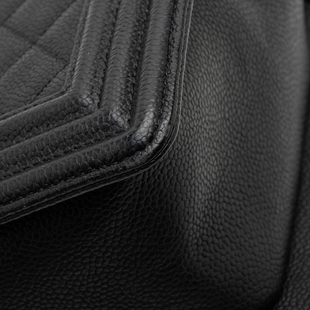 Chanel Caviar Leather Old Medium Boy Bag