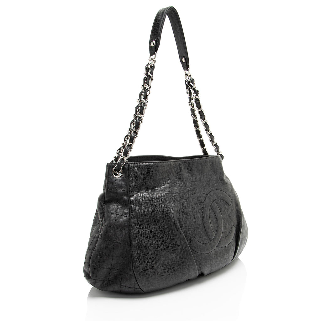 Chanel Caviar Leather Timeless CC Shoulder Bag