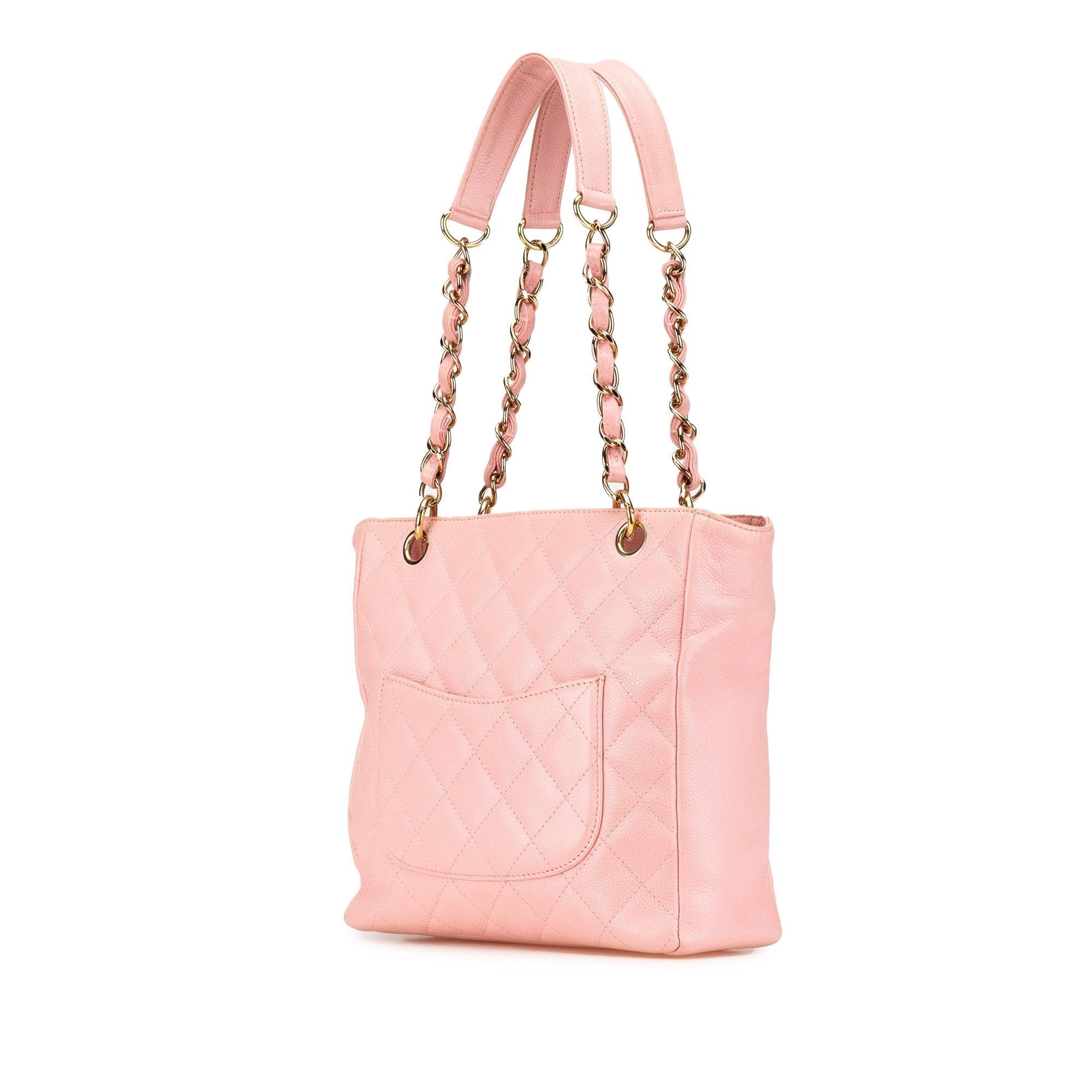 Chanel Caviar Petite Shopping Tote
