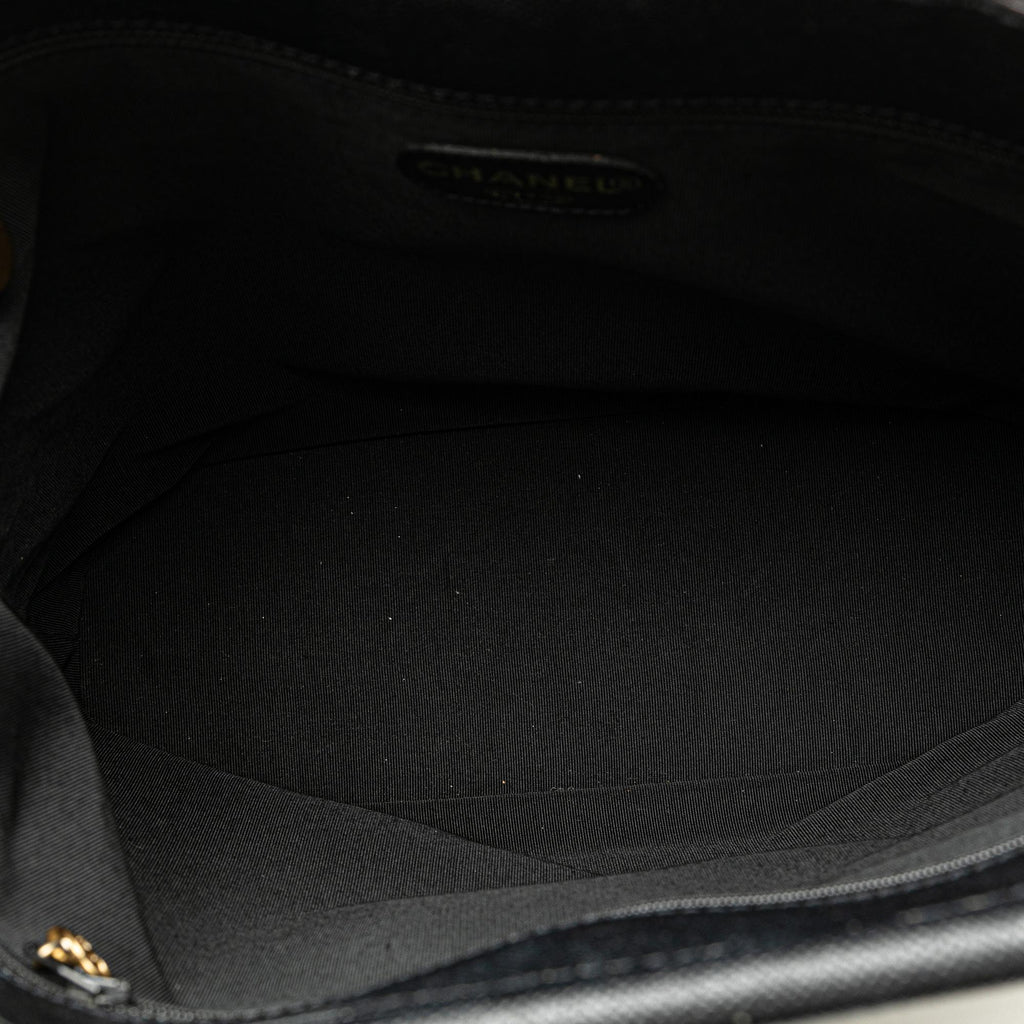 Chanel Caviar Tortoise Top Handle Tote
