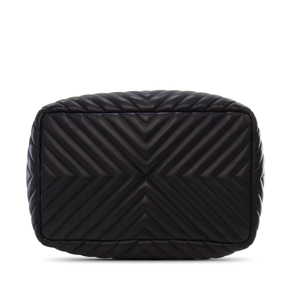 Chanel Chevron Calfskin Urban Spirit Bucket Bag