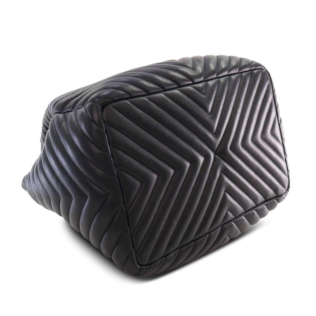 Chanel Chevron Calfskin Urban Spirit Bucket Bag