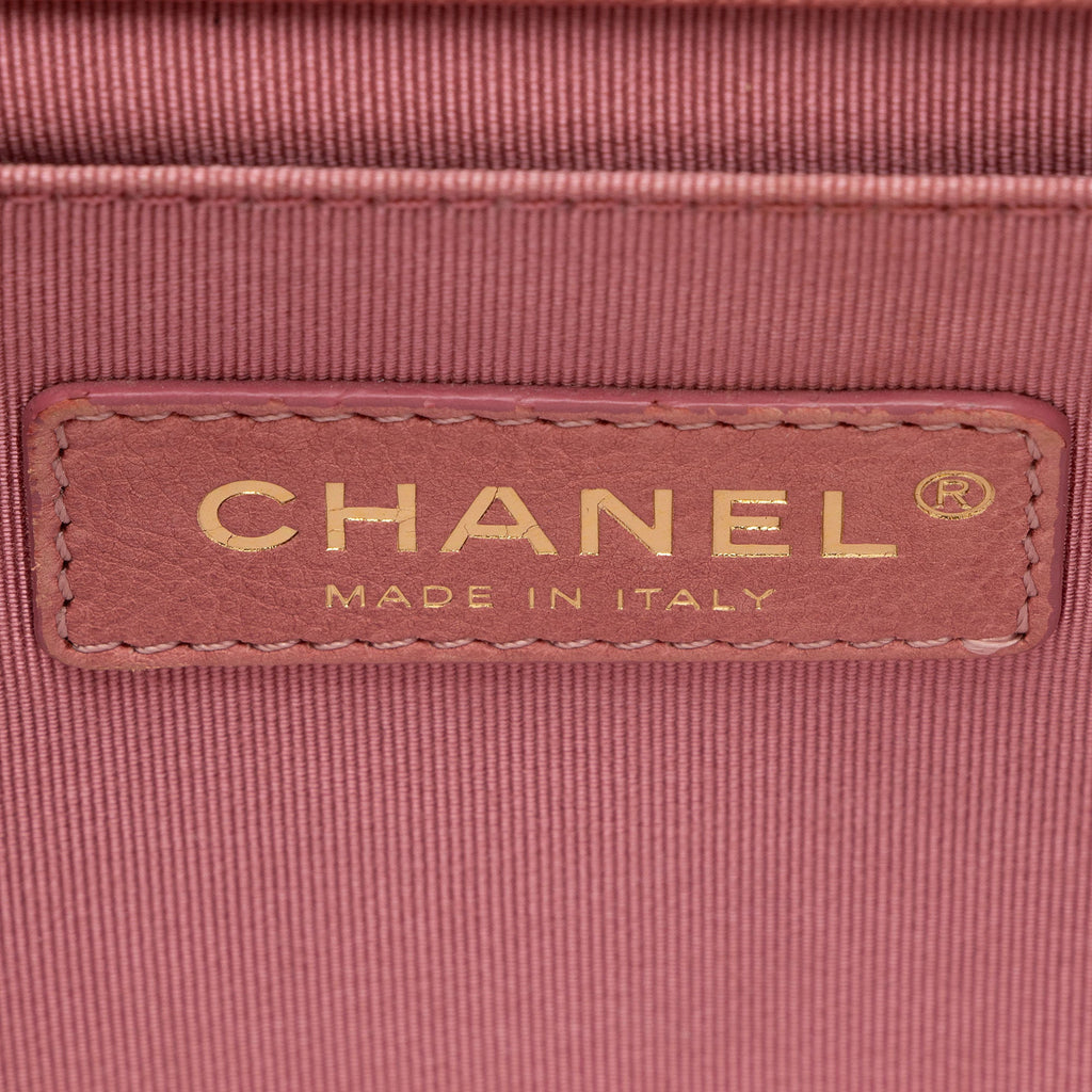 Chanel Chevron Caviar Leather Old Medium Boy Bag