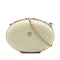 Chanel Chevron Stitched Calfskin La Pausa Evening Bag