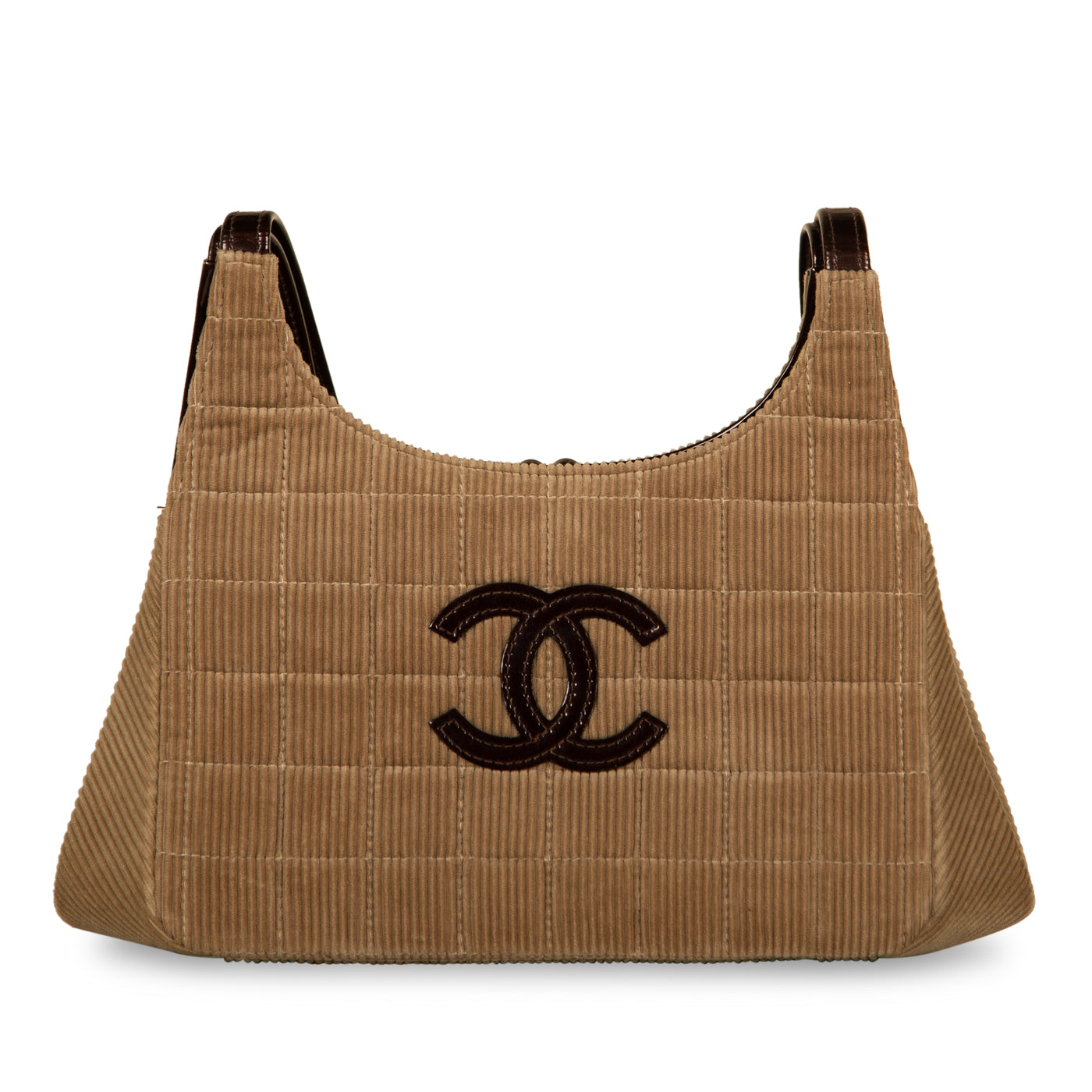 Chanel Vintage Corduroy Shoulder Bag