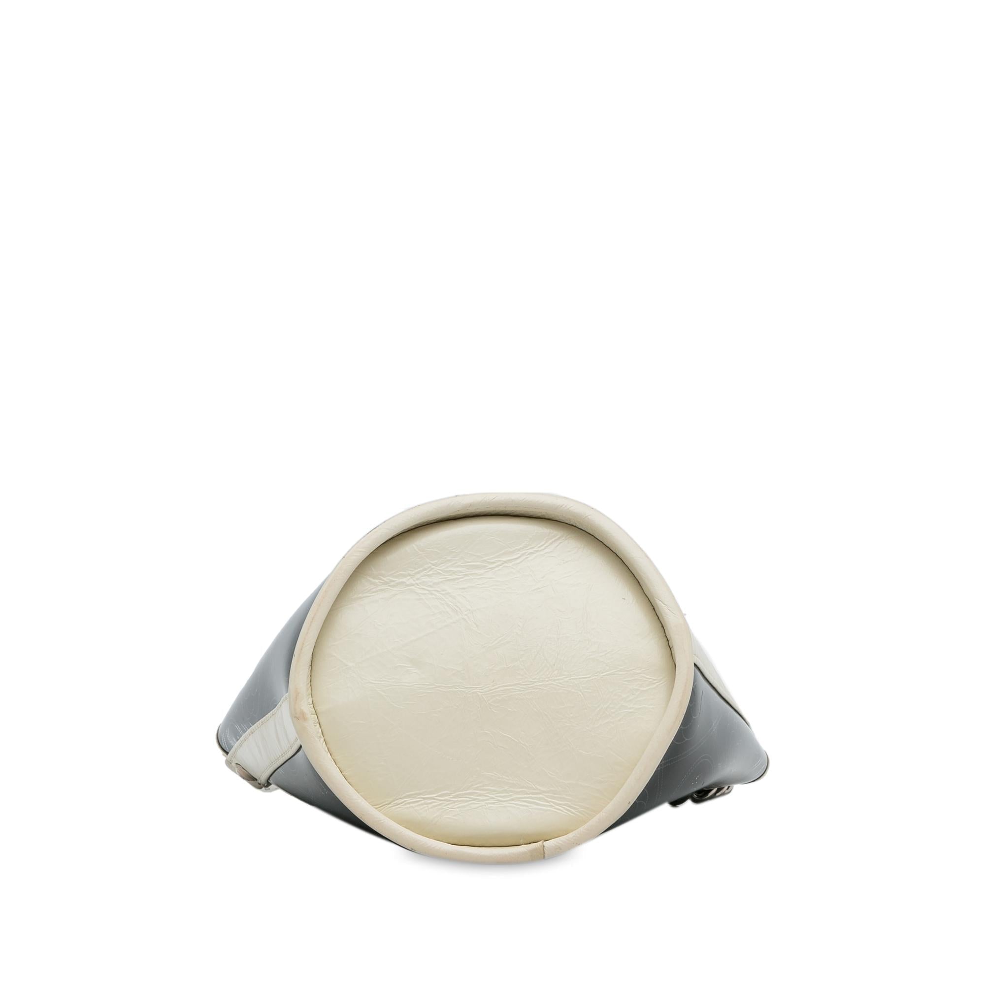 Chanel Crumpled Calfskin PVC Camellia Bucket (SHG-W4bgBM)