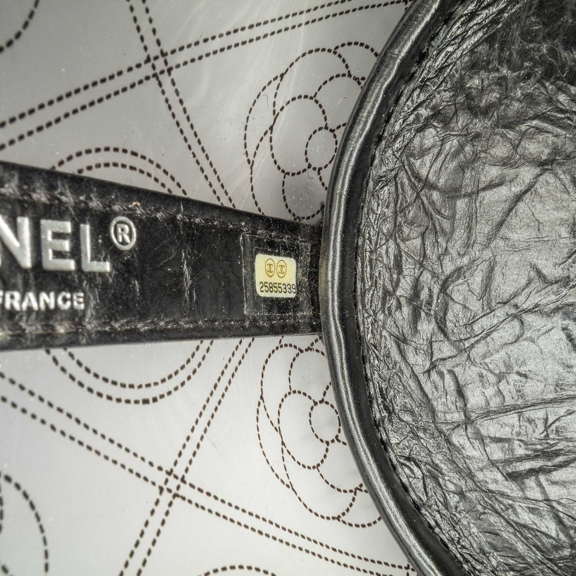 Chanel Crumpled Calfskin PVC Camellia Bucket (SHG-MQacNp)