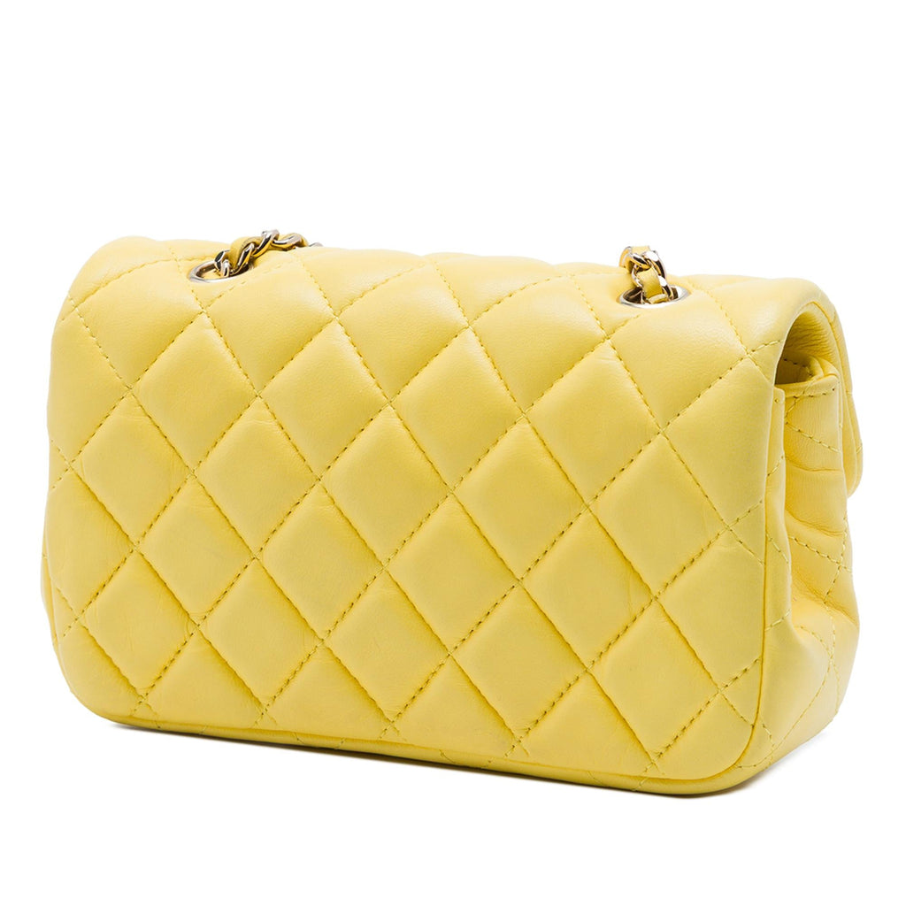 Chanel Extra Mini Rectangular Classic Lambskin Single Flap