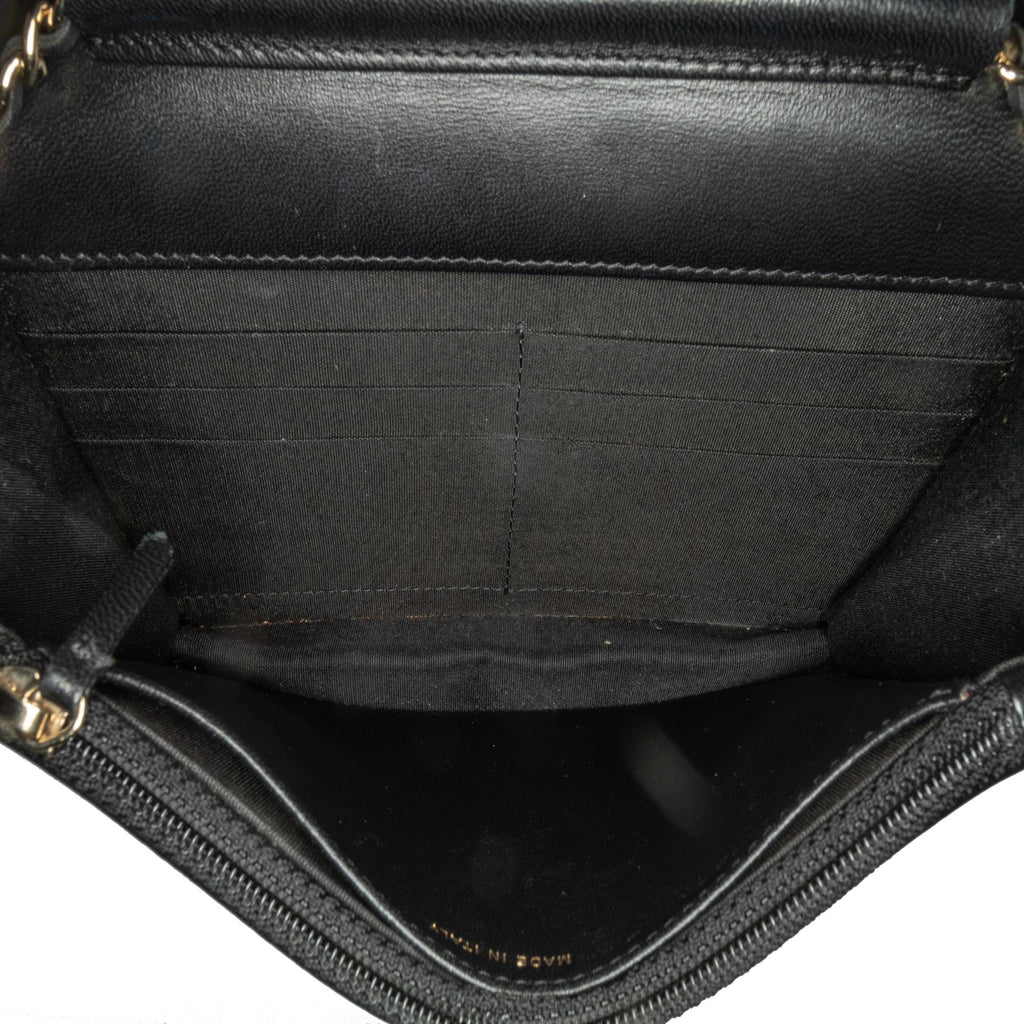 Chanel Glazed Calfskin Pearl Charms Wallet On Chain (SHG-slyTlx)