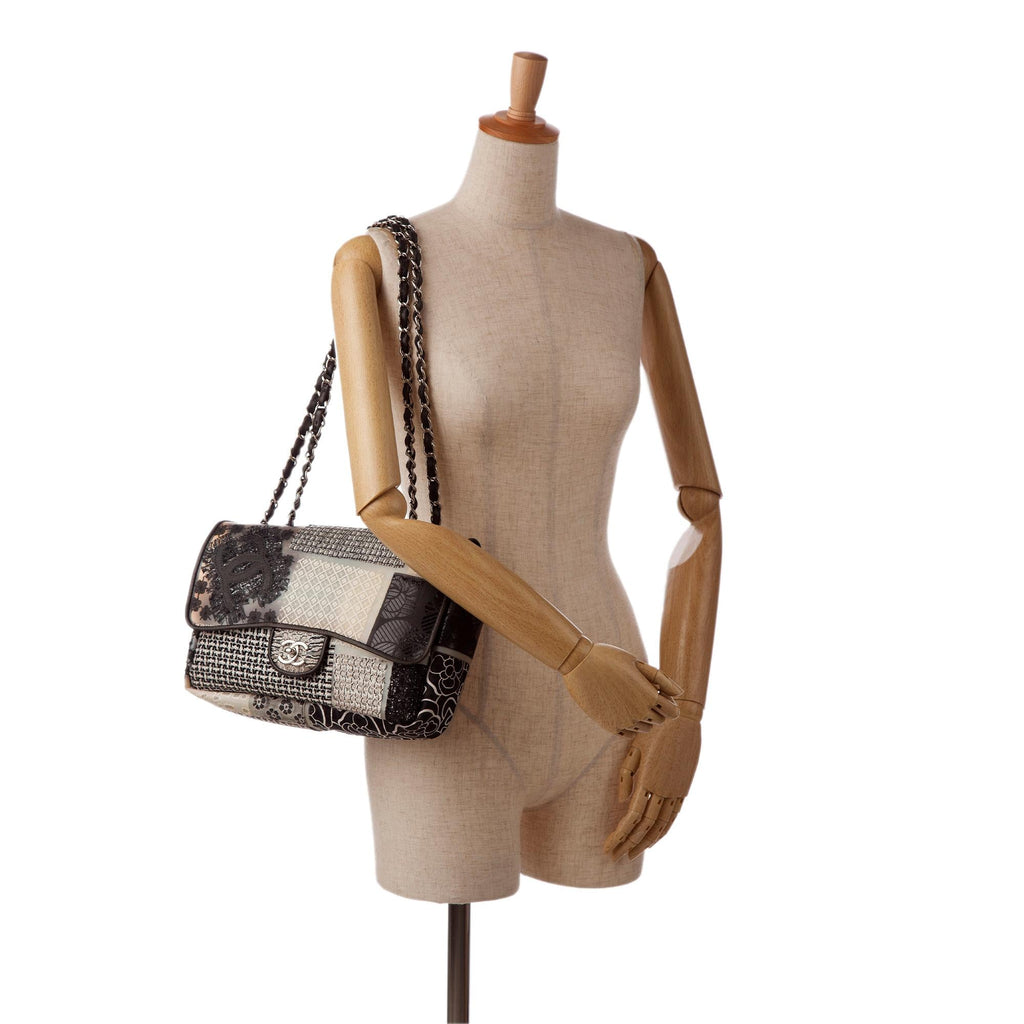 Chanel Jumbo CC Patchwork Classic Flap (SHG-NHHY4L)