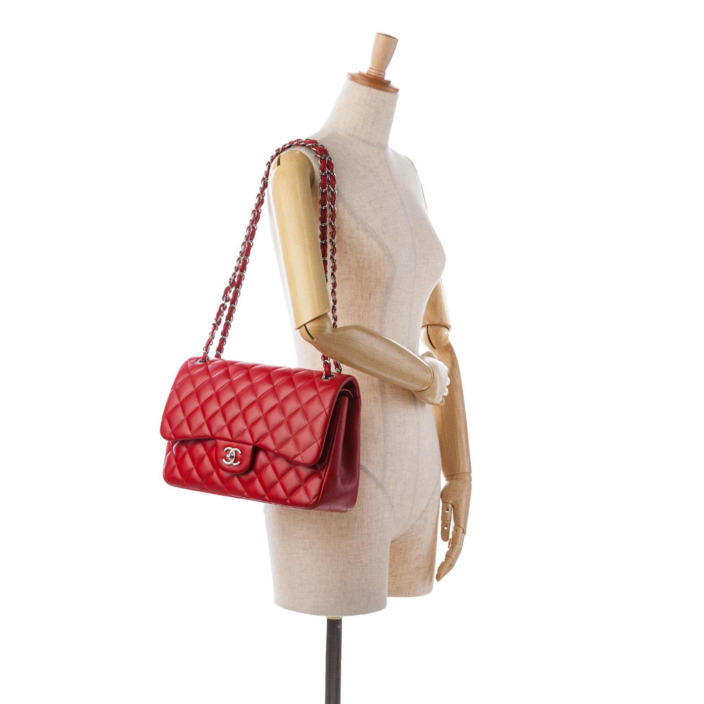 Chanel Jumbo Classic Lambskin Double Flap (SHG-a647GD)