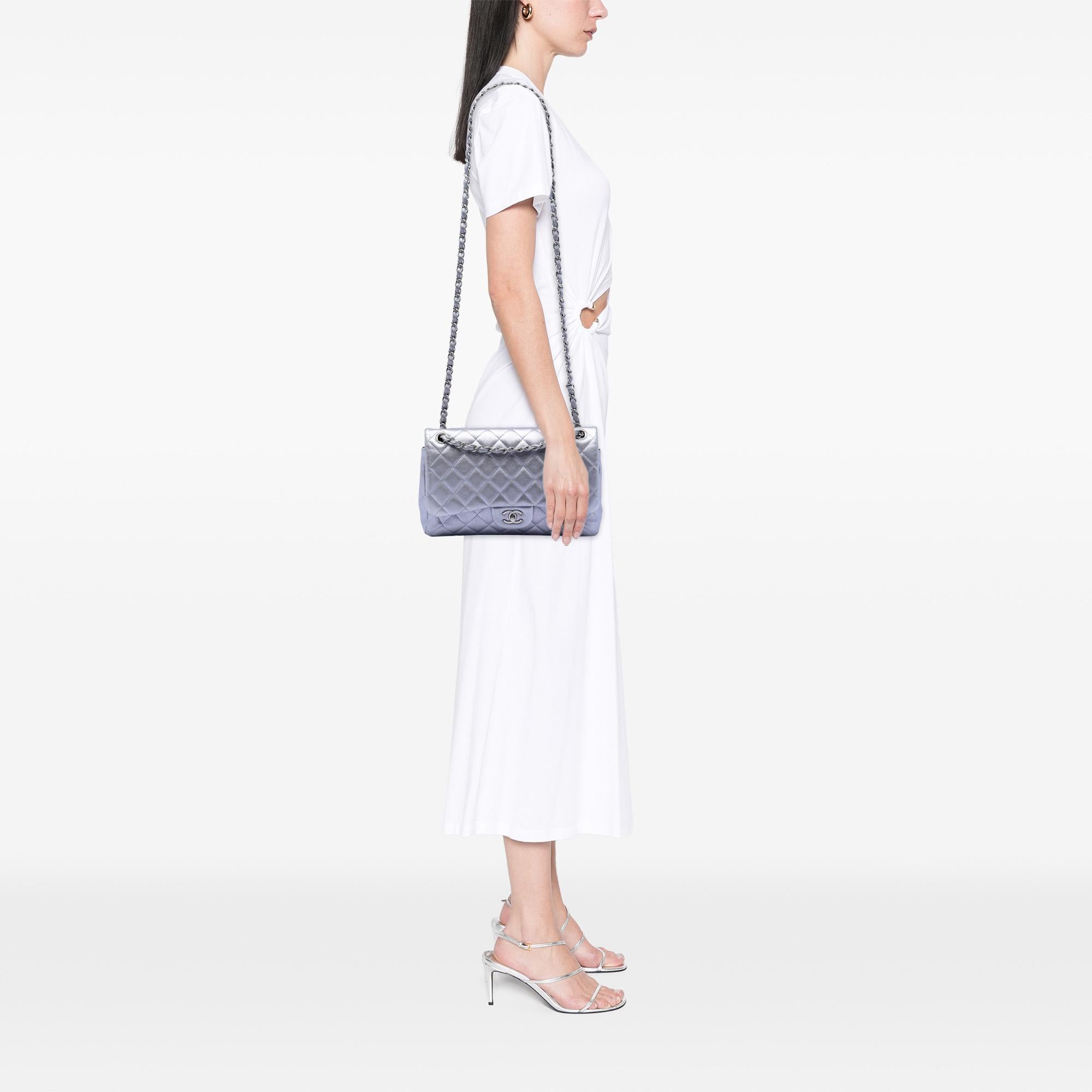 Chanel Jumbo Classic Metallic Lambskin Double Flap