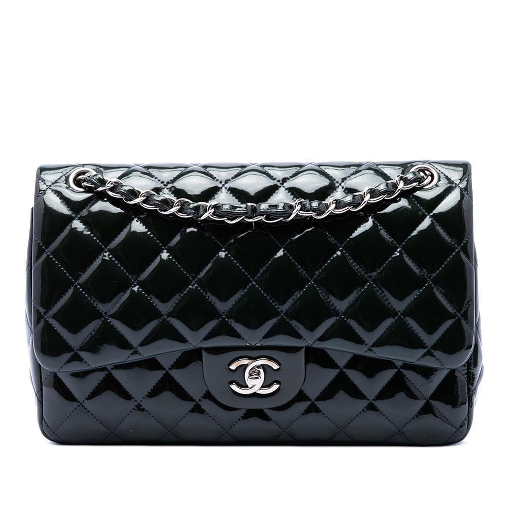 Chanel Jumbo Classic Patent Double Flap