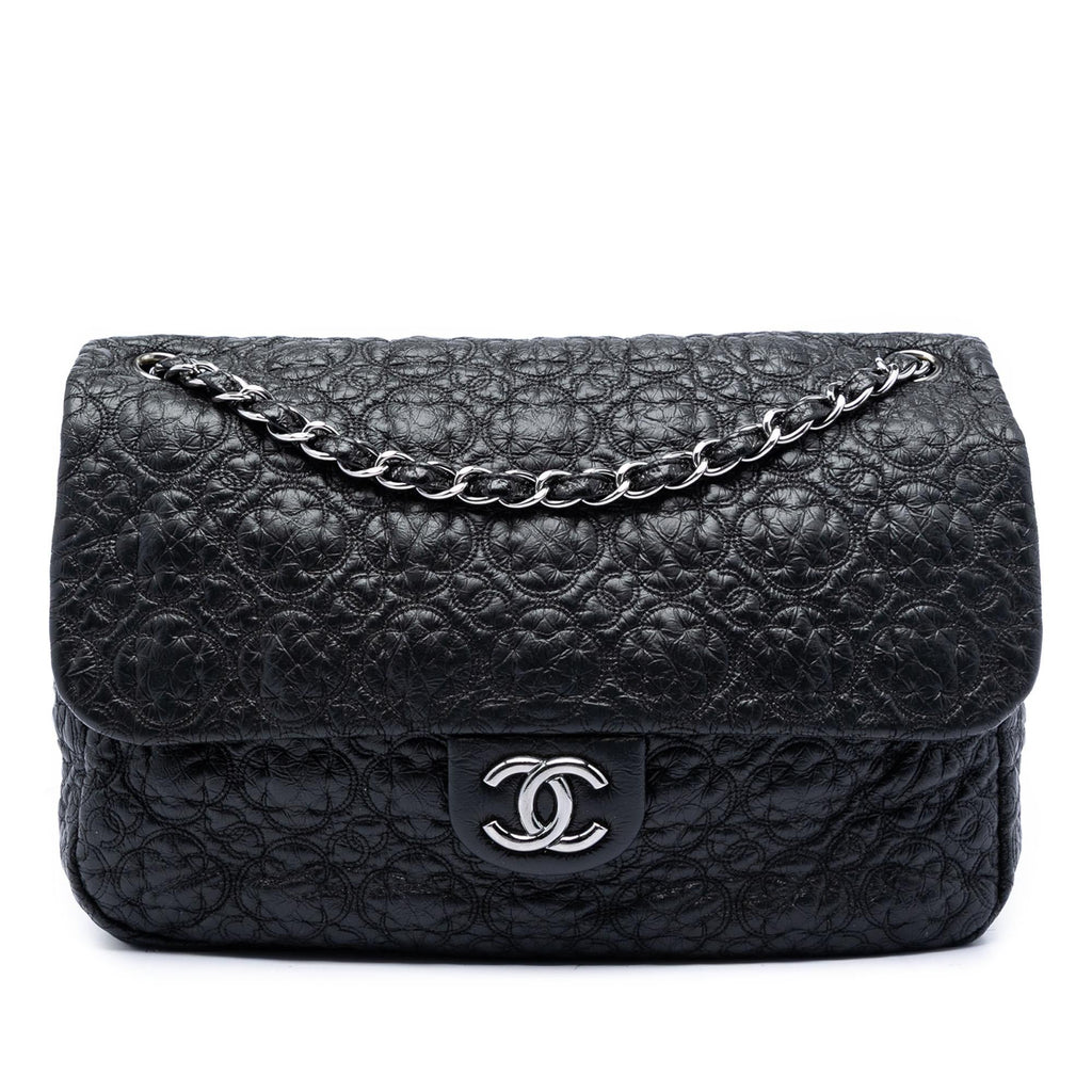 Chanel Jumbo Quilted Vinyl Rock In Moscow Single Flap