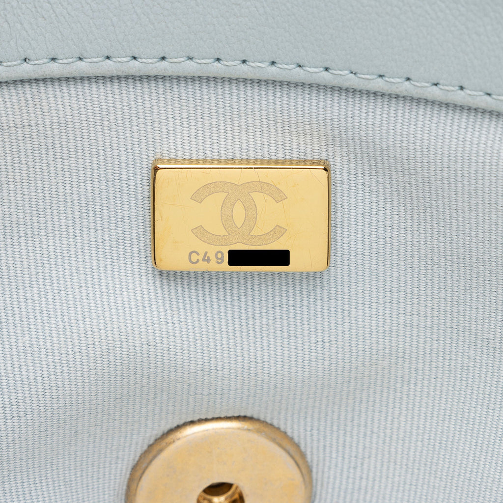 Chanel Lambskin 19 Medium Flap Shoulder Bag
