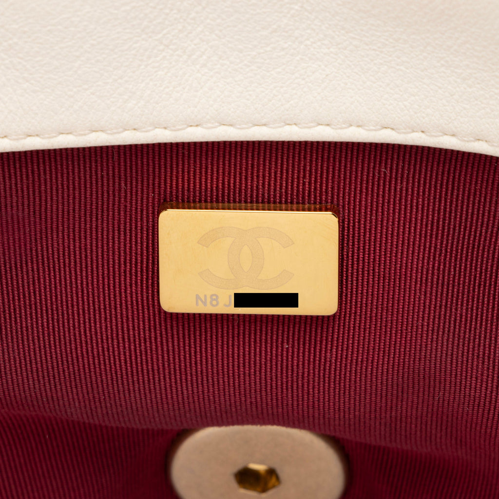 Chanel Lambskin 19 Medium Flap Shoulder Bag