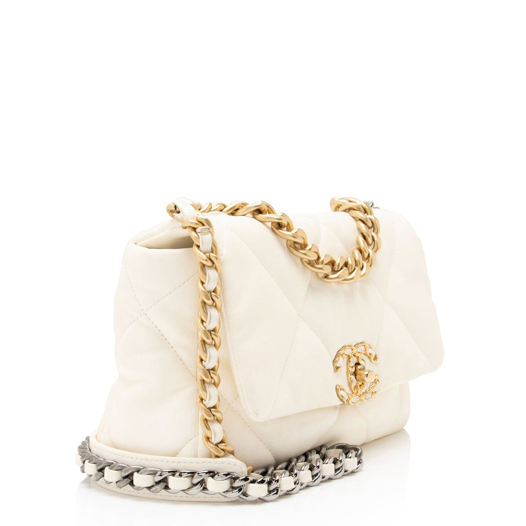 Chanel Lambskin 19 Medium Flap Shoulder Bag