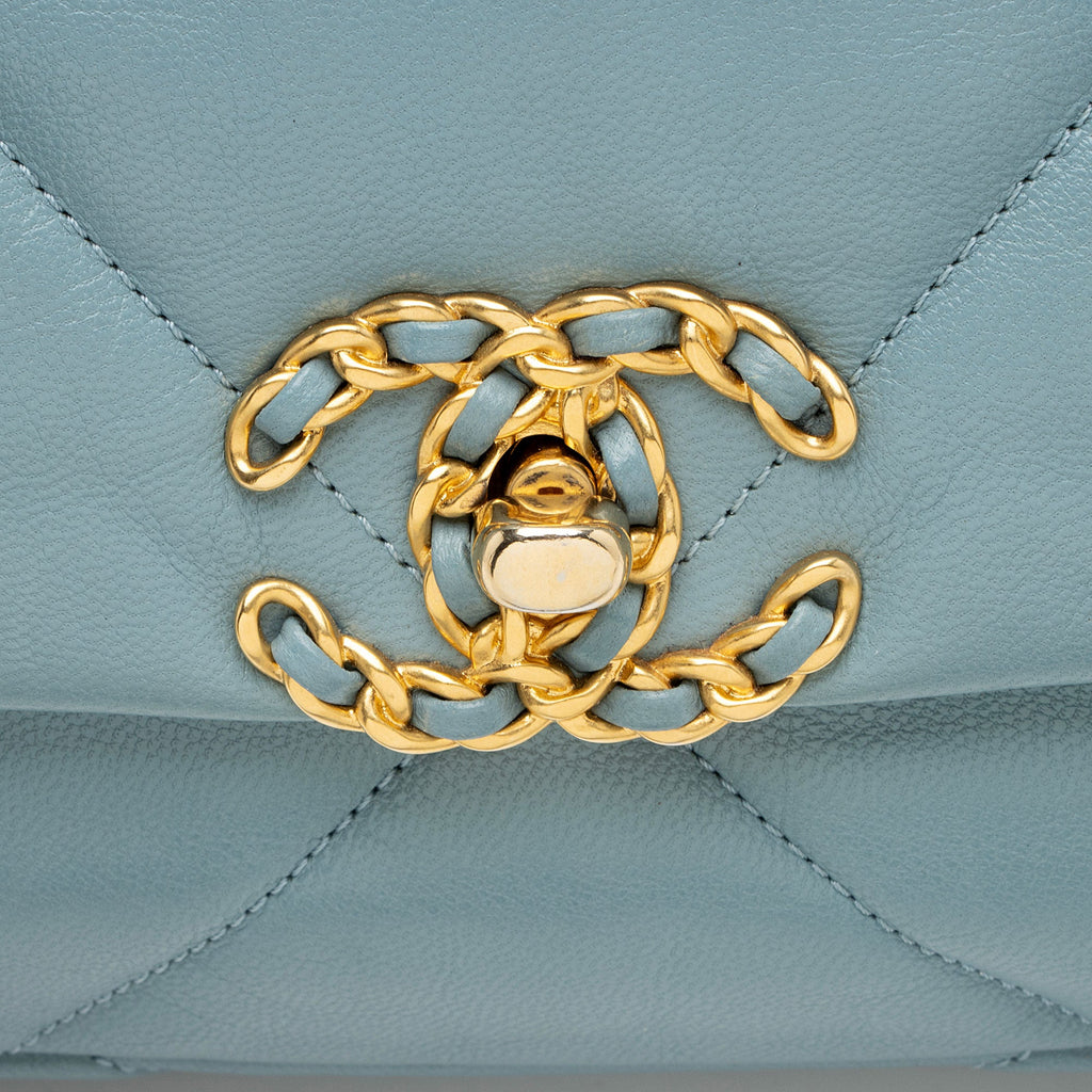 Chanel Lambskin 19 Medium Flap Shoulder Bag