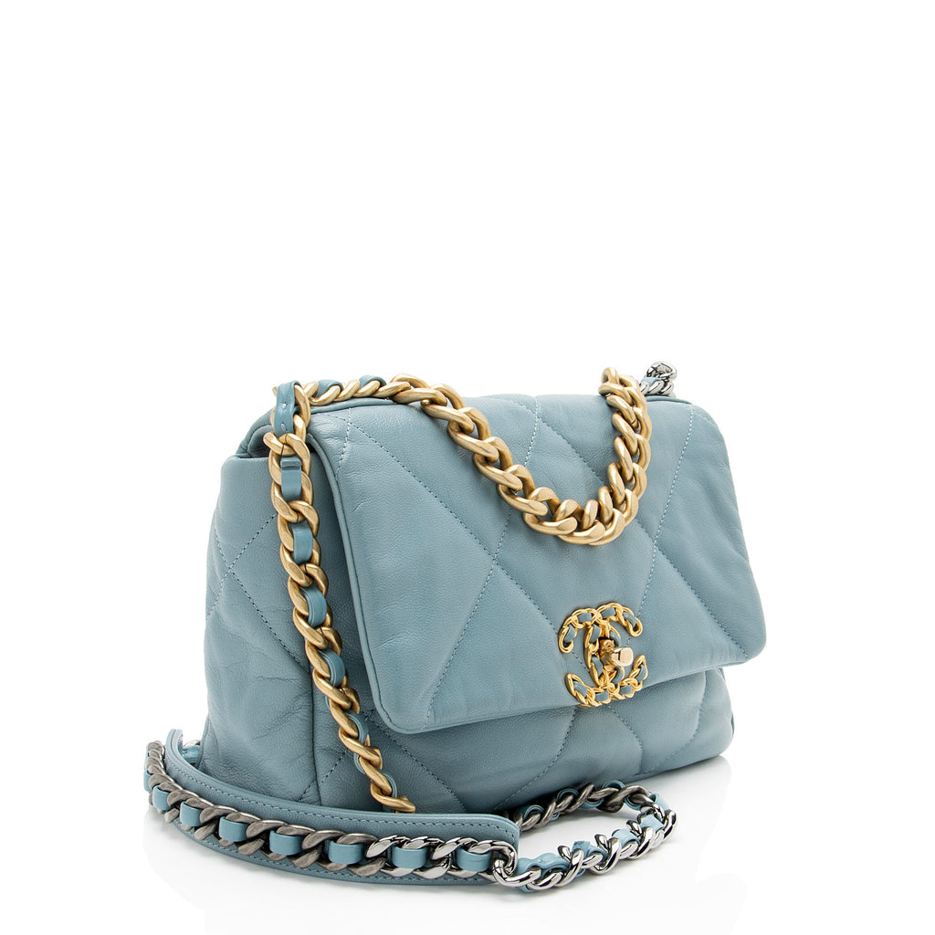 Chanel Lambskin 19 Medium Flap Shoulder Bag