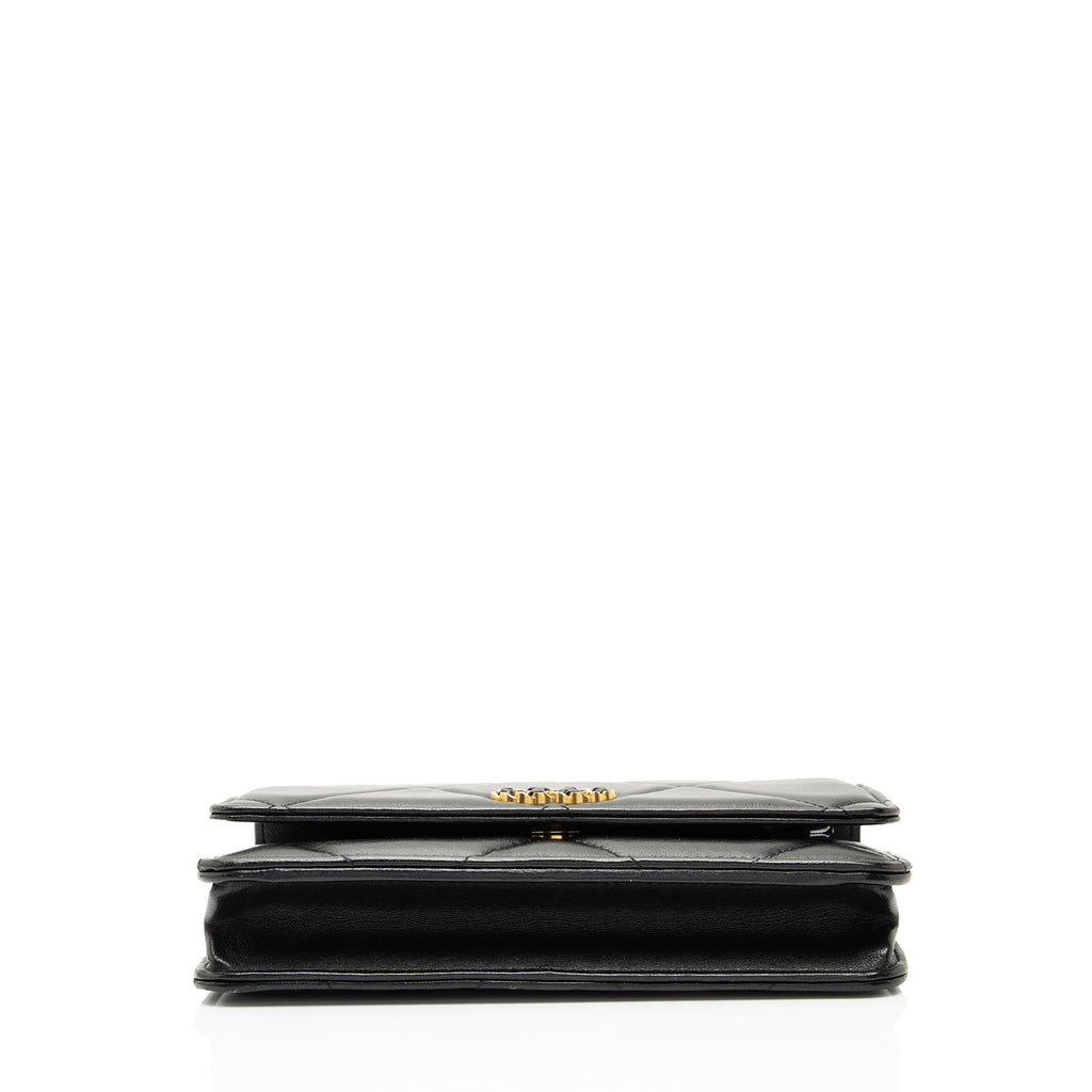 Chanel Lambskin 19 Wallet on Chain