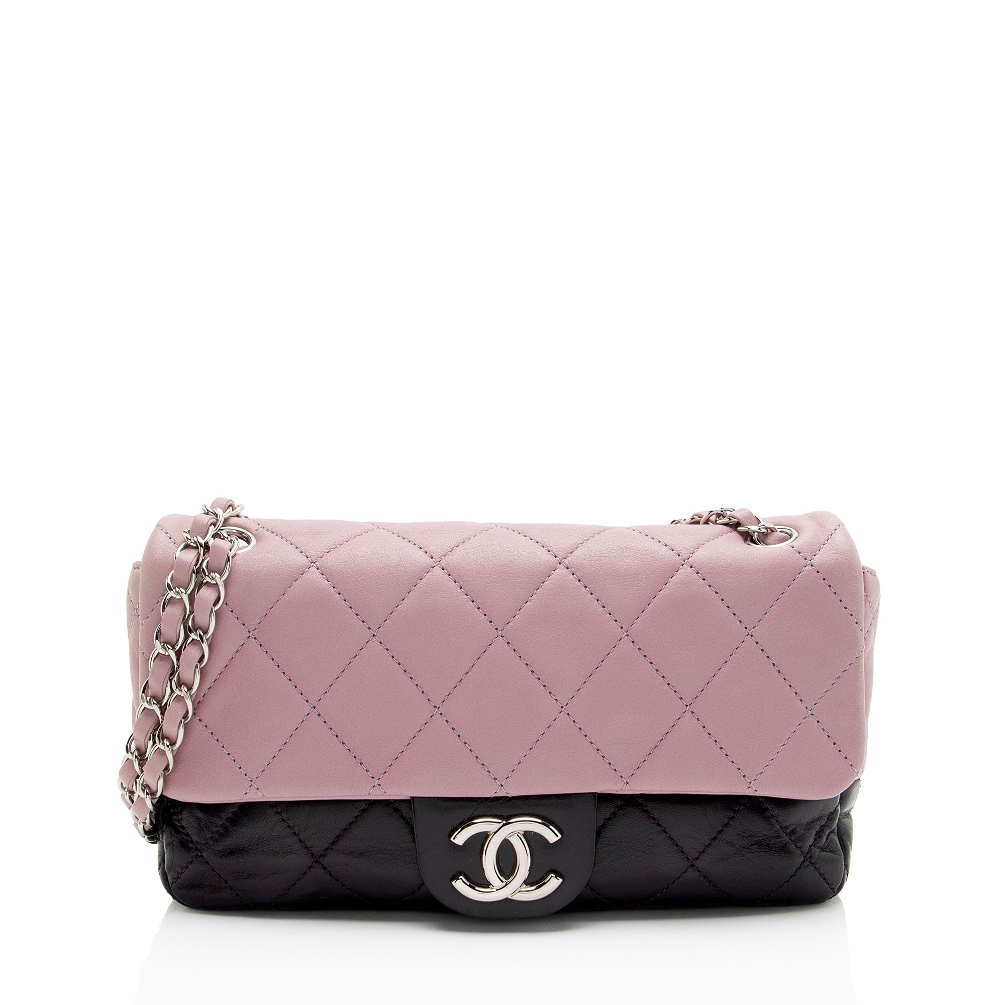 Chanel Lambskin Bicolor CC Medium Single Flap Bag