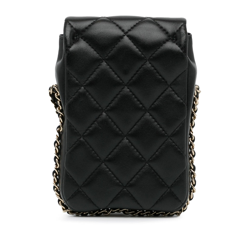 Chanel Lambskin My Precious Phone Case Flap (SHG-lI6AjS)