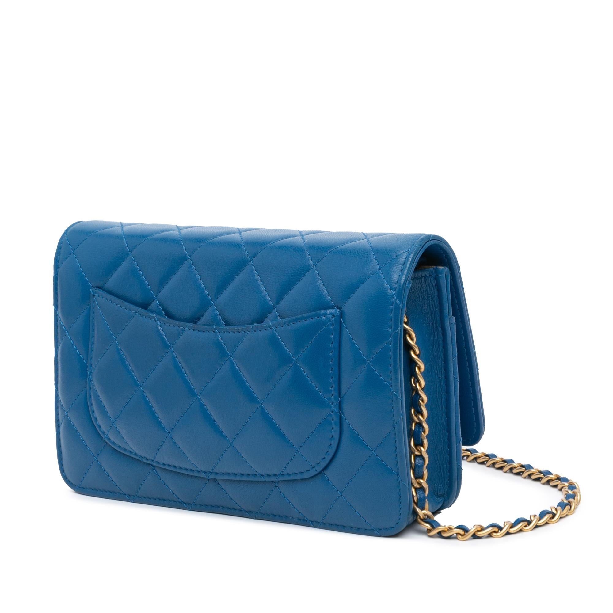 Chanel Lambskin Pearl Crush Wallet On Chain