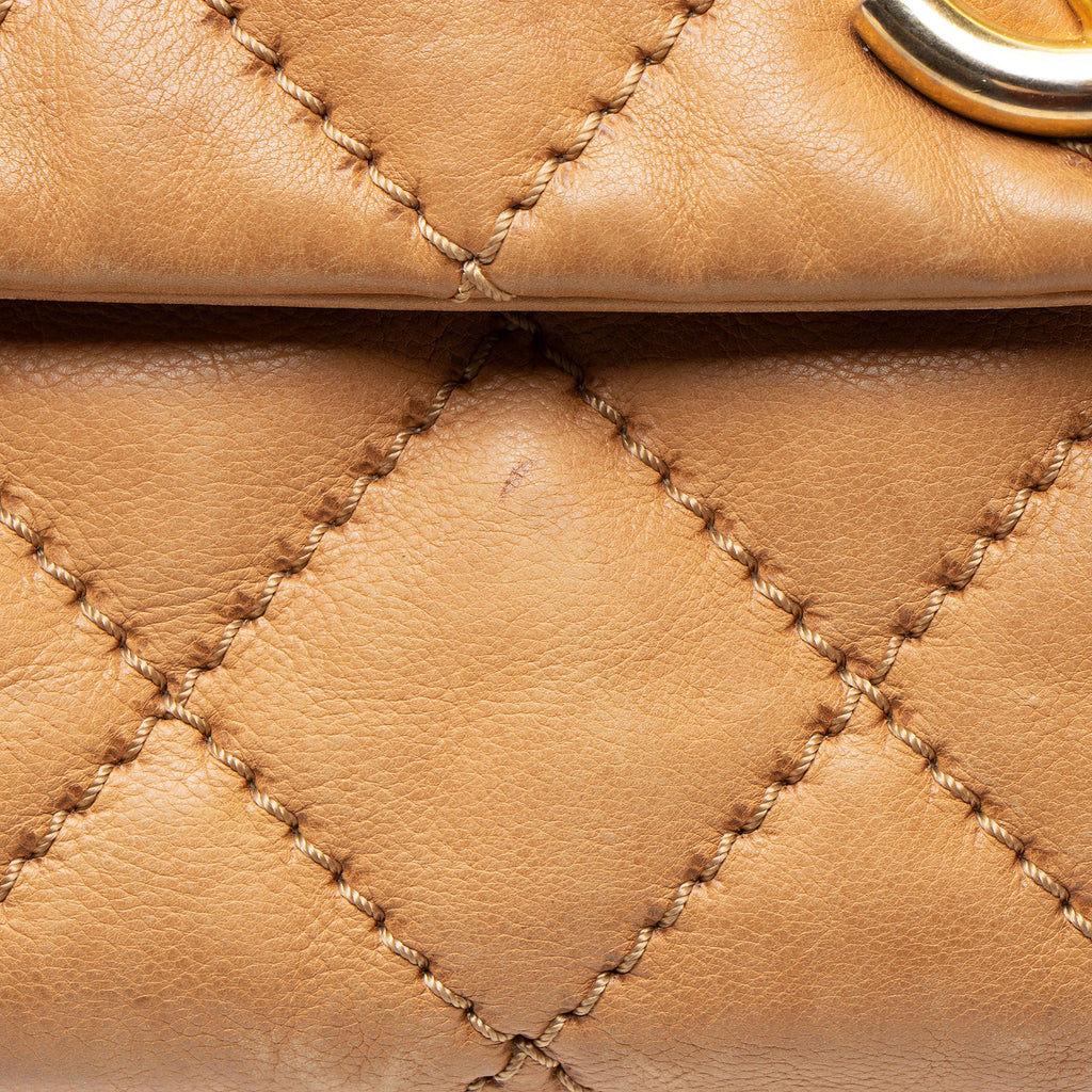 Chanel Lambskin Retro Chain Jumbo Accordion Flap Bag