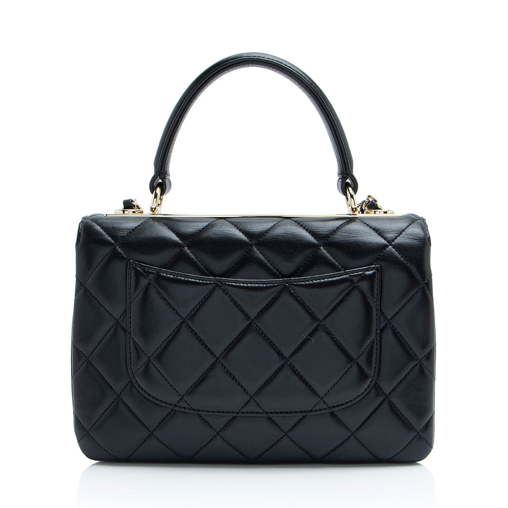 Chanel Lambskin Trendy CC Small Top Handle