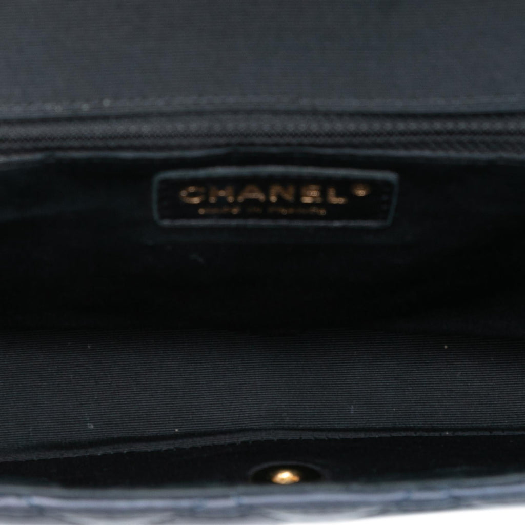 Chanel Large Bicolor Quilted Lambskin Elegant CC Flap