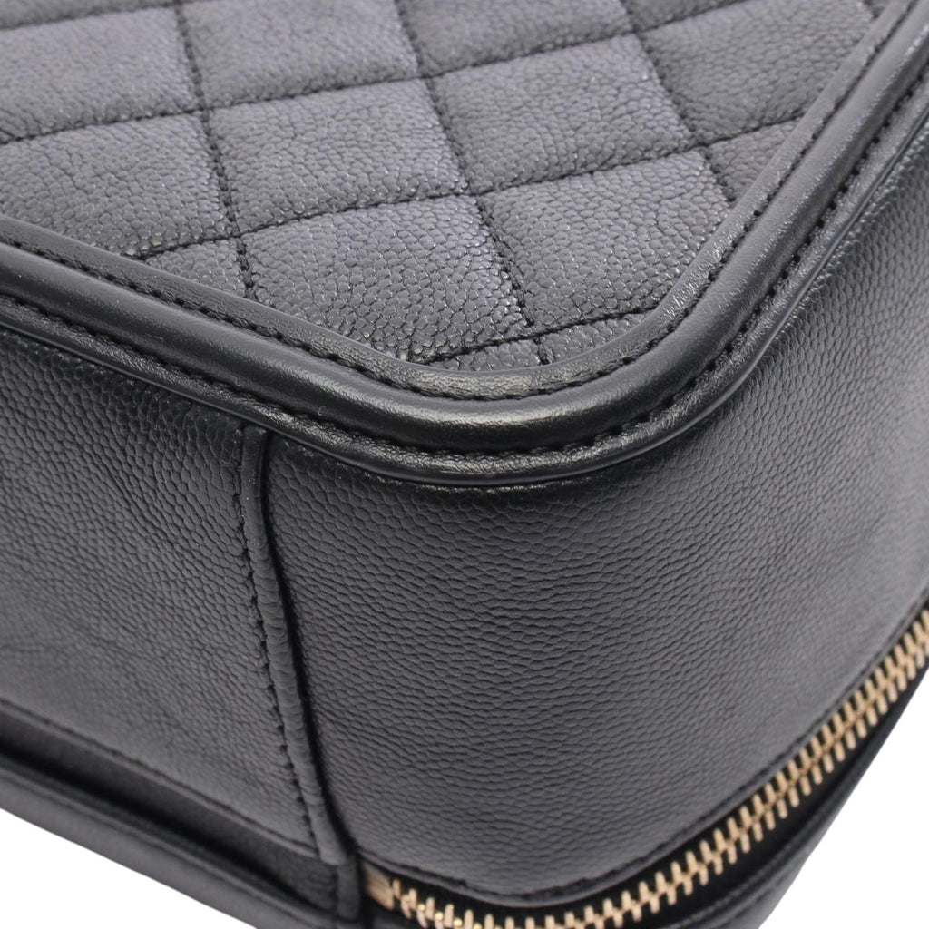 Chanel Large Caviar CC Filigree Vanity Case