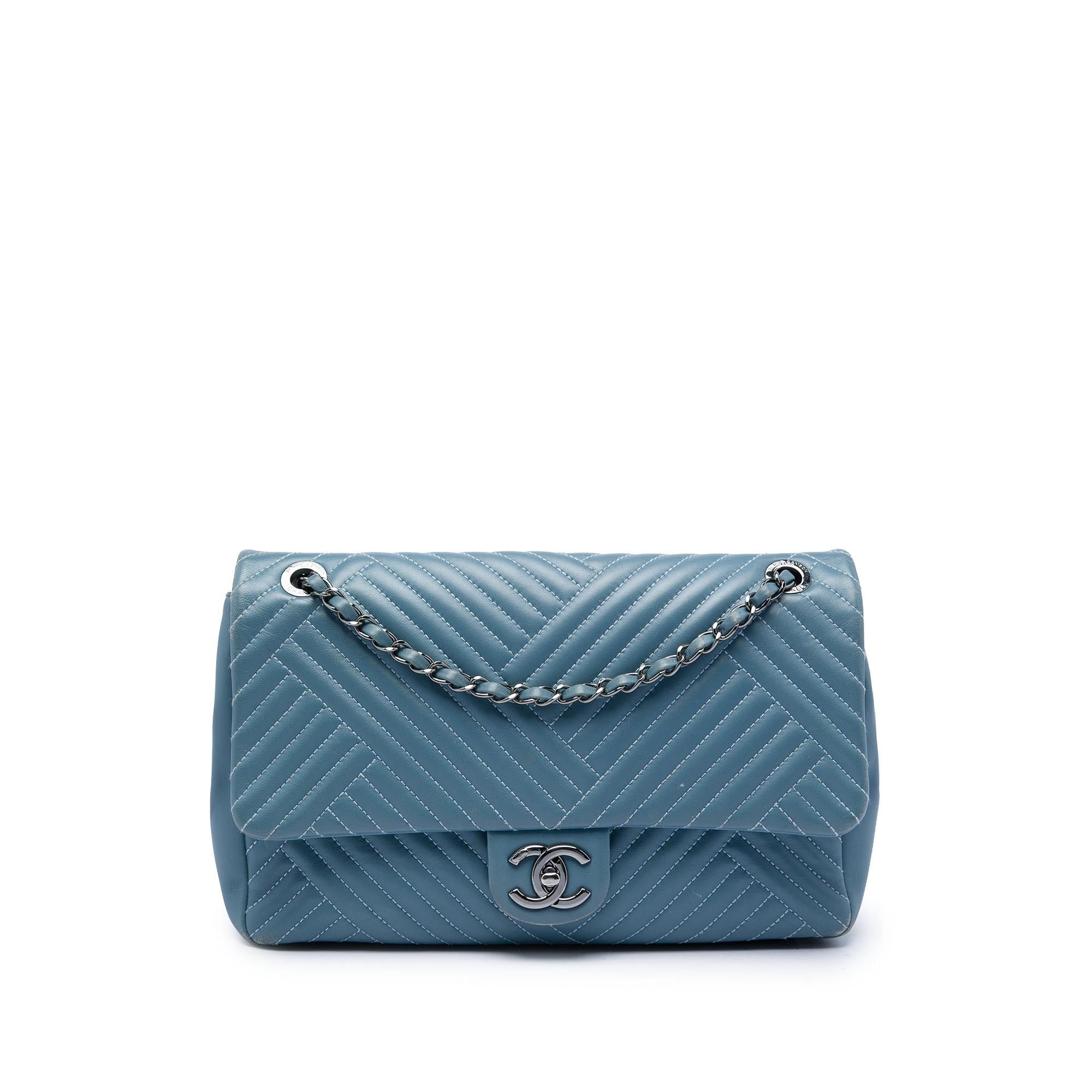 Chanel Large Lambskin CC Crossing Flap