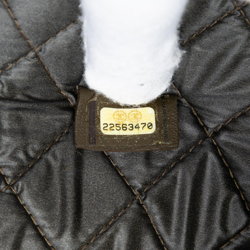 Chanel Large Quilted Caviar Boy O Case Clutch