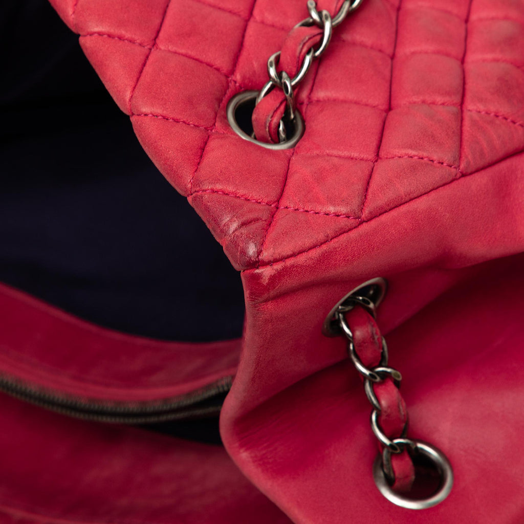 Chanel Large Quilted Iridescent Calfskin New Bubble Tote