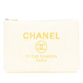 Chanel Large Raffia Deauville O Case Clutch